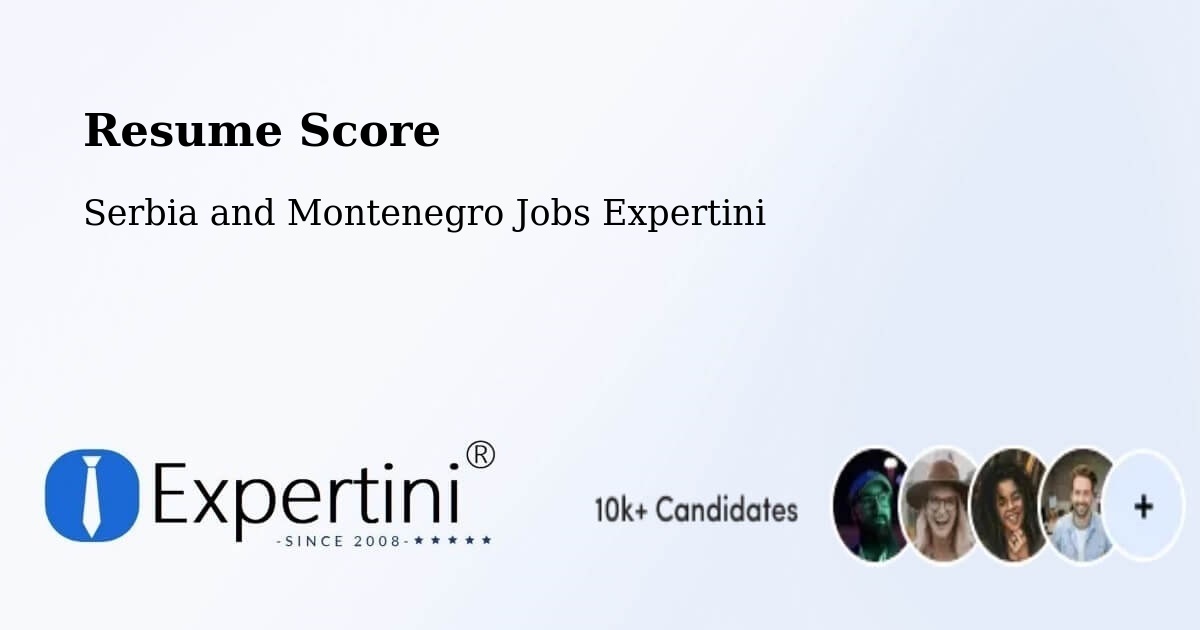 Resume Score & Job Description Match Tool – Amos - Serbia and Montenegro Jobs Expertini